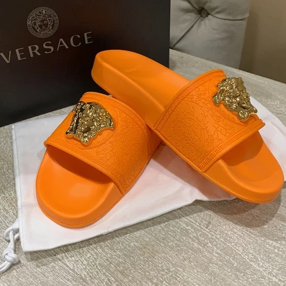 Versace Women Pool Slides - Picture 8 of 9